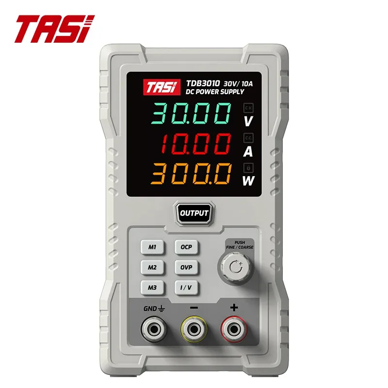 

For Sea Shipping, CustomizedTASI TDB3010 Adjustable 30V 10A Variable DC Switching Power Supply 110V Input with RS232 USB PC Conn