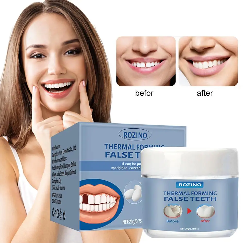 Moldable Fake Teeth Repair Filling Granules Solid Gel Temporary Teeth Replacement Kit For Tooth Filling And Restoration 1/2/3Pcs