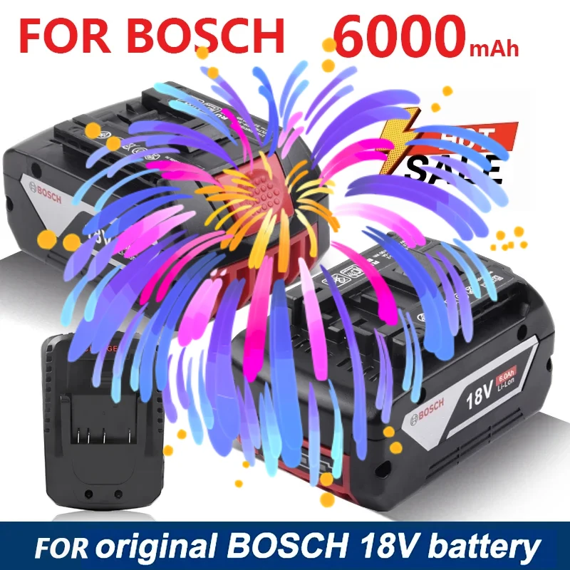 

For original-Bosch 18V battery, 18V 6000mAh backup batteries, Draadloze professional system, BAT609 BAT618 GBA18V80 tool battery