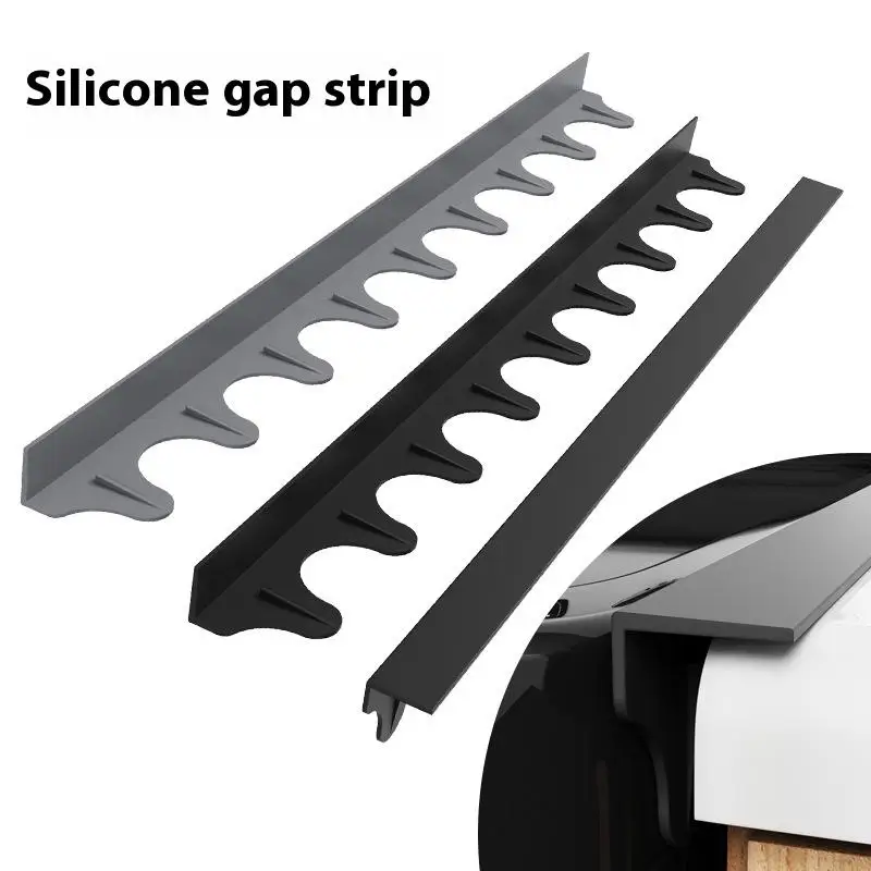 Stove Counter Cover Kitchen Silicone Heat Resistant Mat Gas Stove Protector Slit Cleaning Pad Oil Dust Seal Cooker Cover