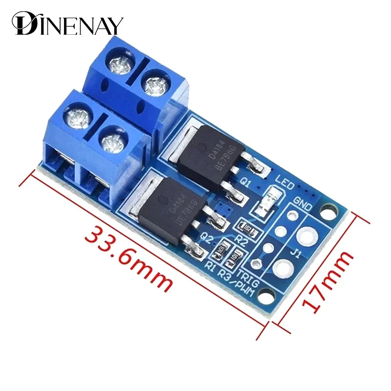 10PCS 15A 400W MOS FET Trigger Schalter Stick Modul DC 5V-36V PWM Regler Bedienfeld motor Control Board