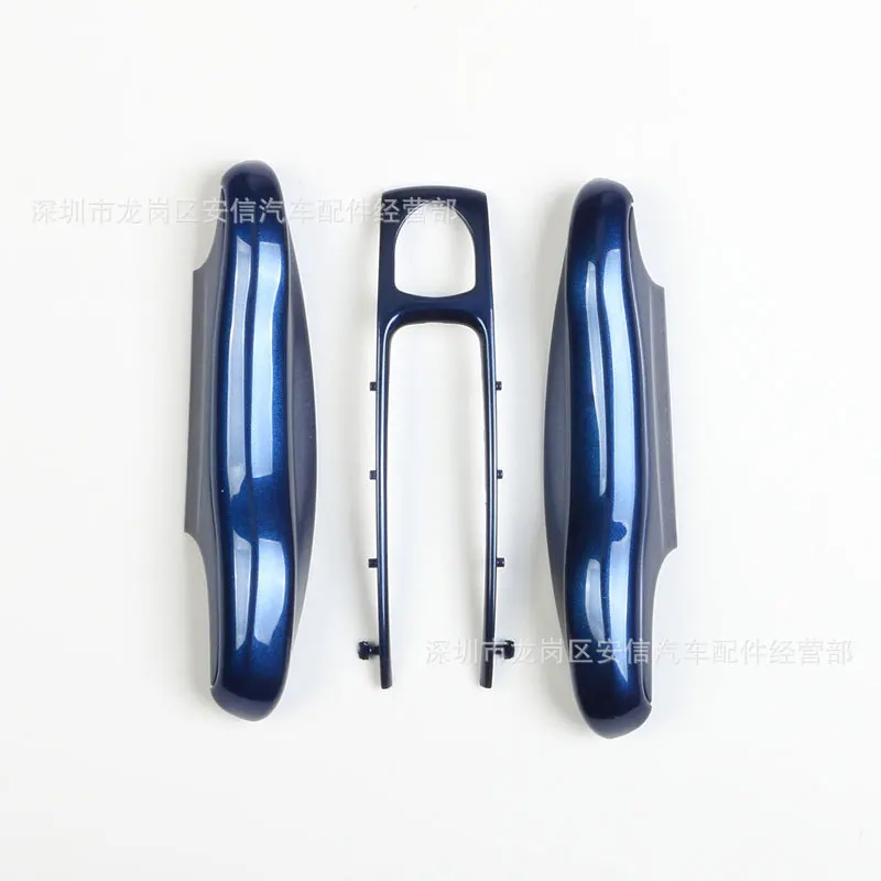 Key Case Blue Color Shell for Porsche Macan 911 718 Panamera Cayenne Taycan Boxster Remote Fob Replace Car Accessories 3pcs/set