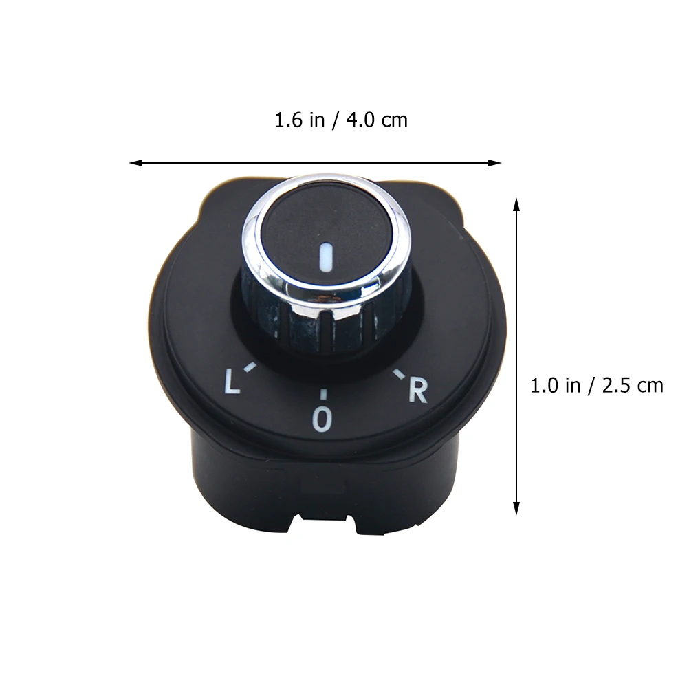 

Rearview Mirror Adjustment Knob Black Heating Car Accessories Compatible Durable ABS Metal Wide Application Vehicle Part