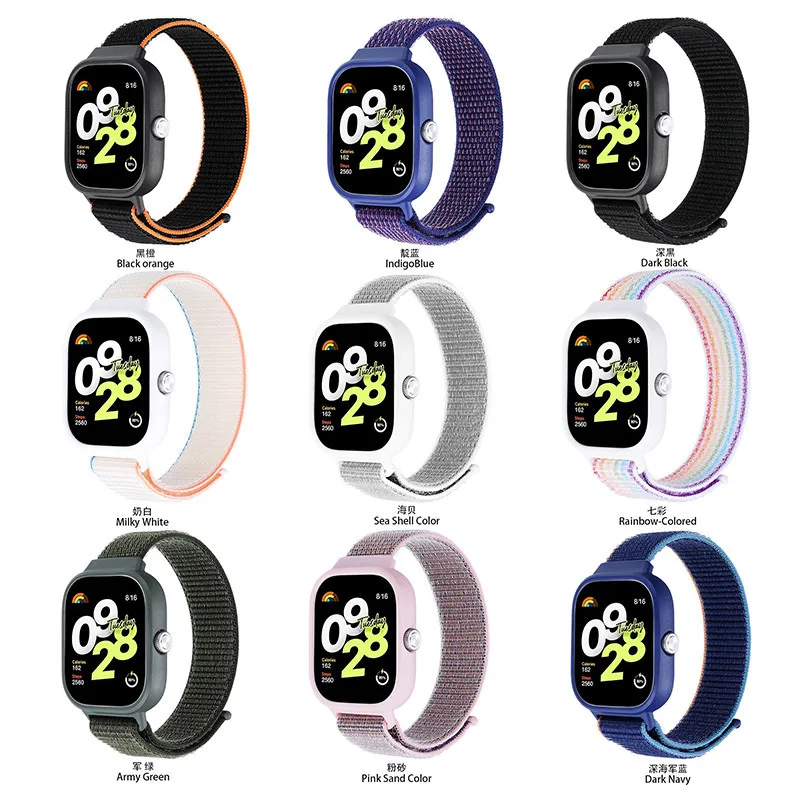 สำหรับ redmi Watch 4สายรัดอุปกรณ์เสริมเคสไนล่อนห่วงหัวเข็มขัดพลาสติกสายรัดข้อมือกีฬา redmi ฝาครอบ Watch4