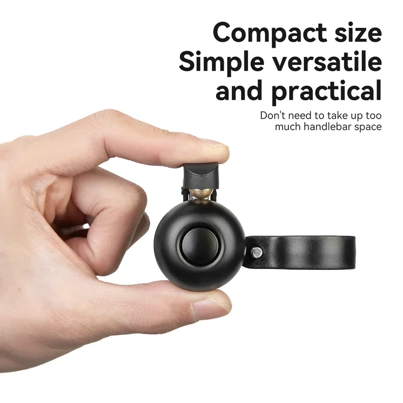 ROCKBROS Mini Bicycle Bell Road Bike Ring Crisp Sound Warning Alarm Bike Handlebar Copper Alloy Ring Horn For Safety Cycling