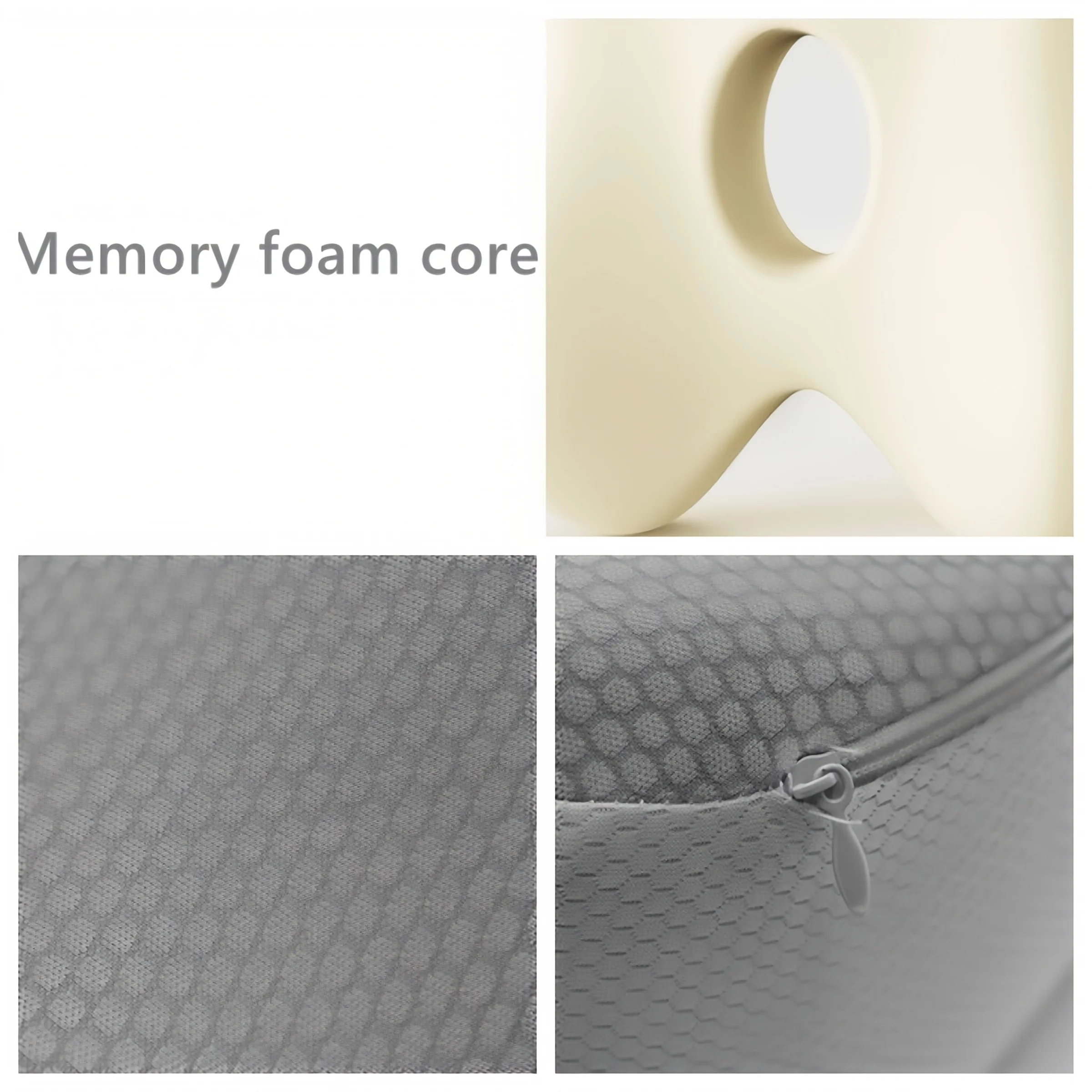 Knee Pillow Mid-Hole Design Nighttime Sleeping Leg-Separating Resting Comfortable Relaxing Leg-Clamping Side Sleeping-Clamping