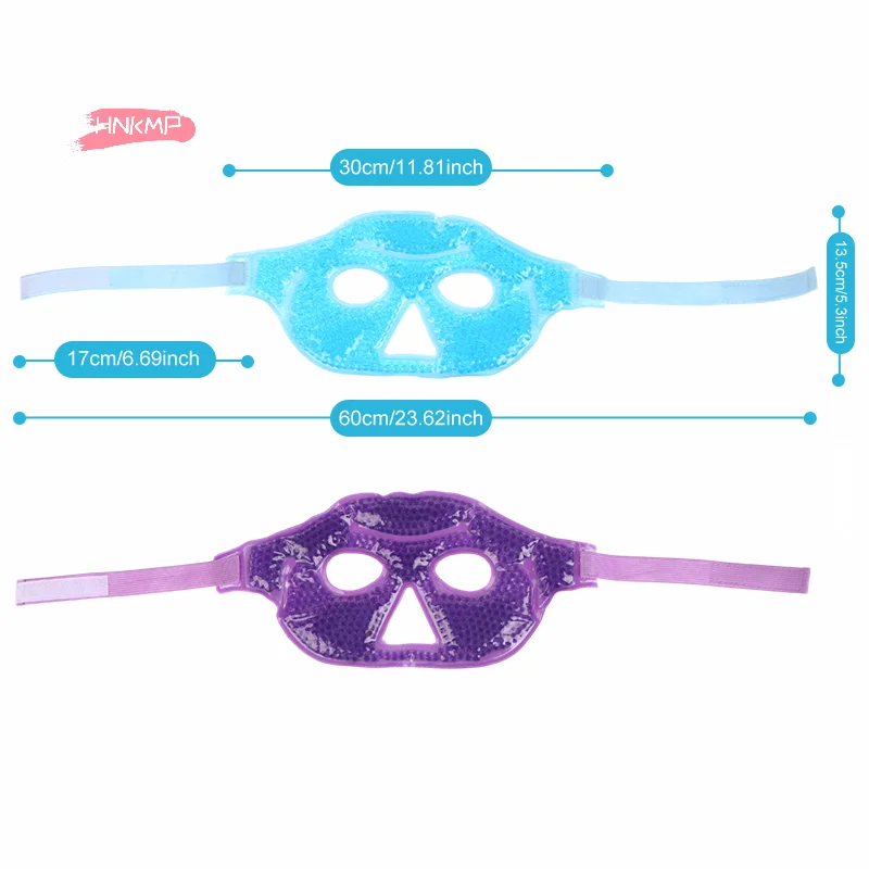 قناع عين تبريد قابل لإعادة الاستخدام مع خرز جل - ضغط عين بارد للعيون المنتفخة وتخفيف التوتر وتخفيف العين الجافة وأداة العناية بالبشرة في المنتجعات الصحية #6