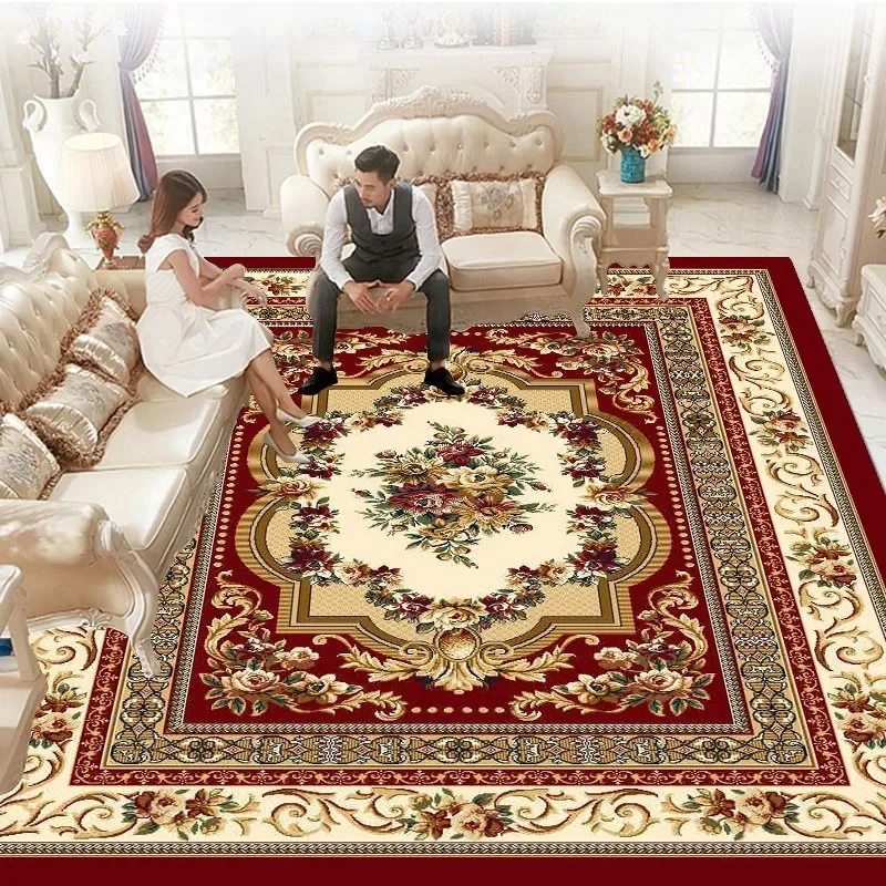 European Luxury carpets for living room Large Size Decoration Carpet Hotel Hall Soft Mat Bedroom Lounge Rug tapis salon 러그 카페트