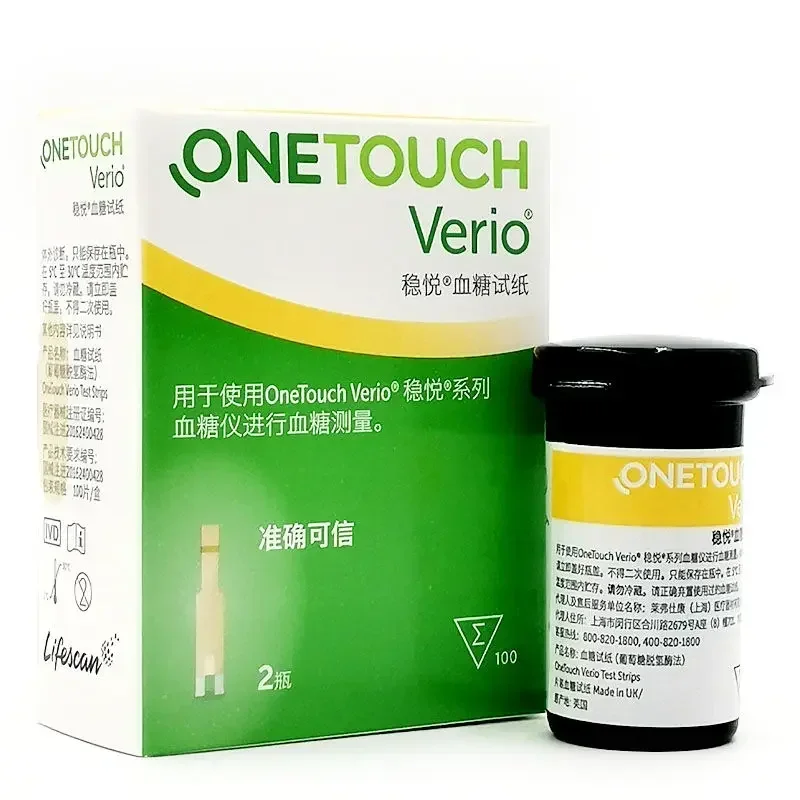 Papel para prueba de glucosa en sangre, instrumento flexible ONE TOUCH VERIO/ONE TOUCH VERIO 50/100 (fecha de seguimiento: máximo)