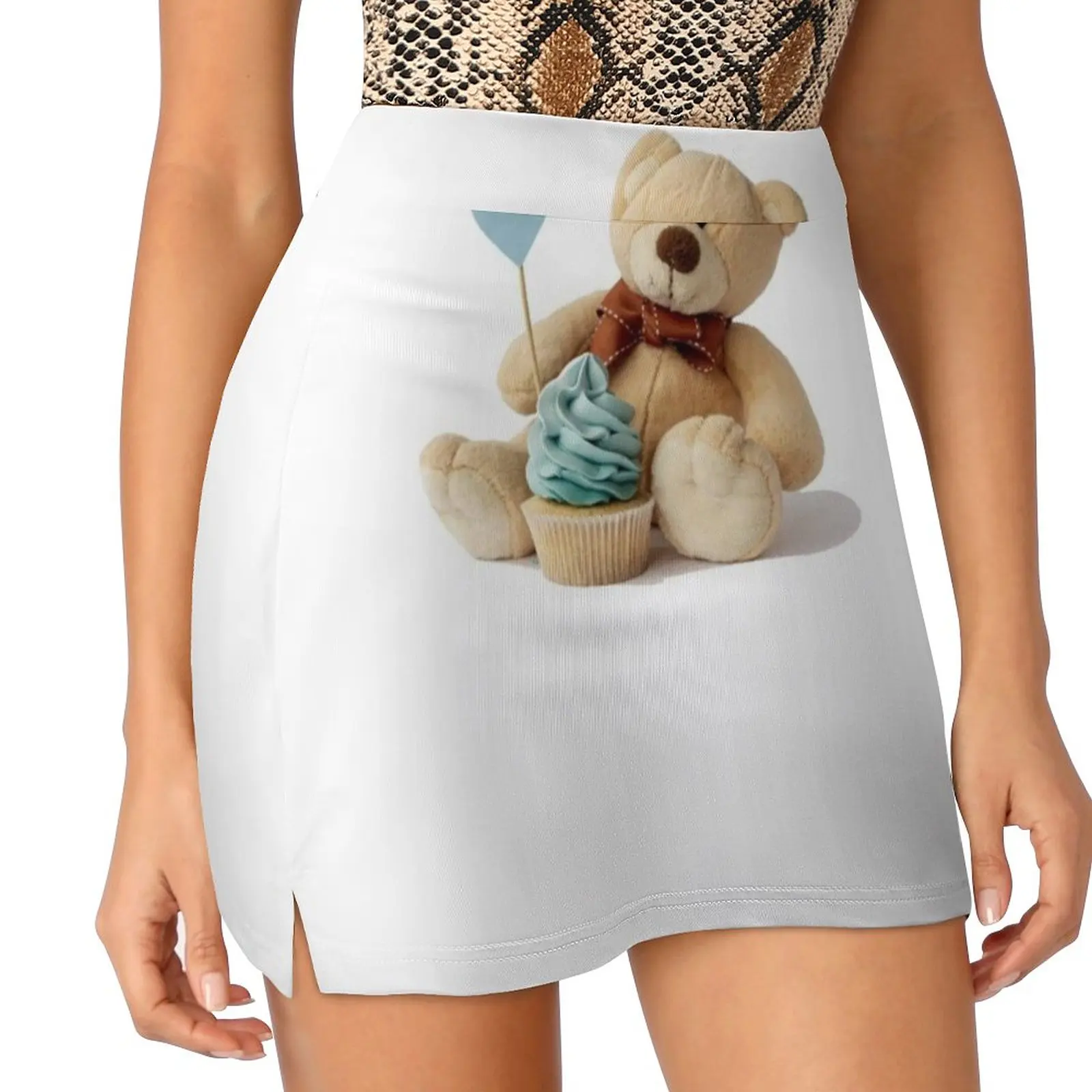 Teddy Bear Korean Fashion Skirt Summer Skirts For Women Light Proof Trouser Skirt Teddy Bear Teddy Stuffed Animal Brown Bear