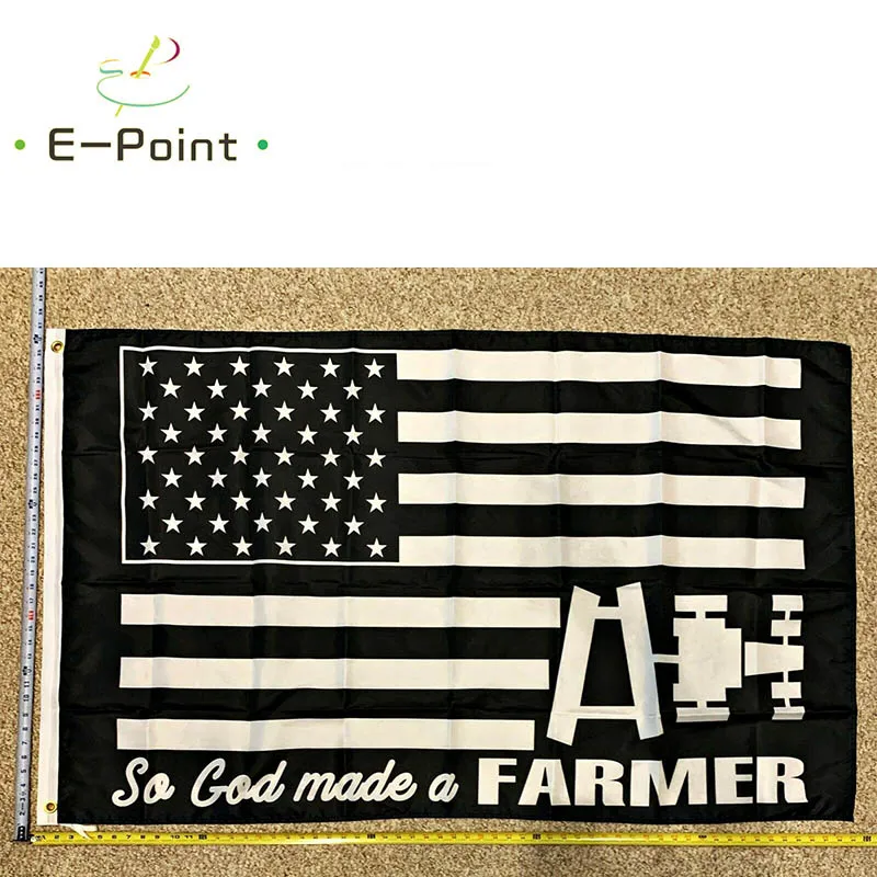 Farmer Flag FREE SHIPPING So God Made A Farmer Farming Trump USA Sign Poster 3x5' yhx0025