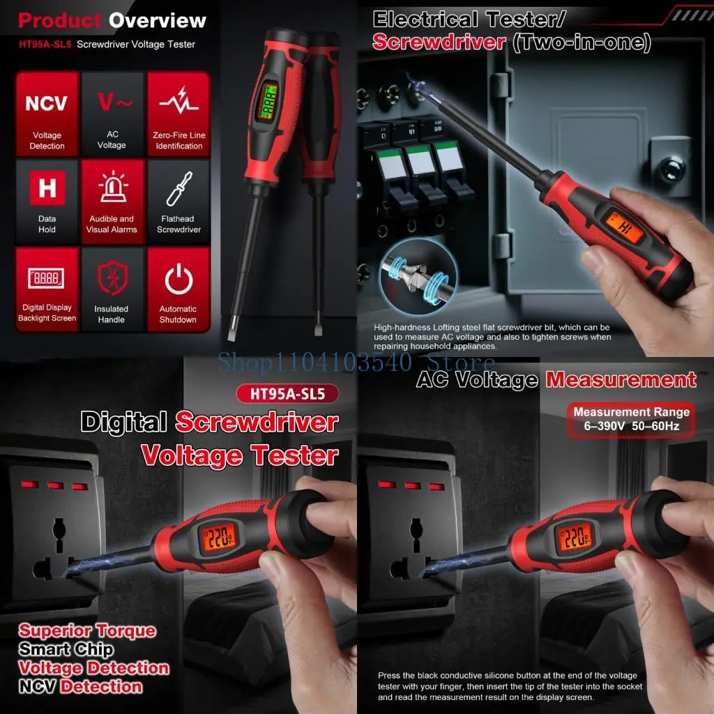 

02DC Detecting Screwdriver With Digital Display And Low Battery Alerts