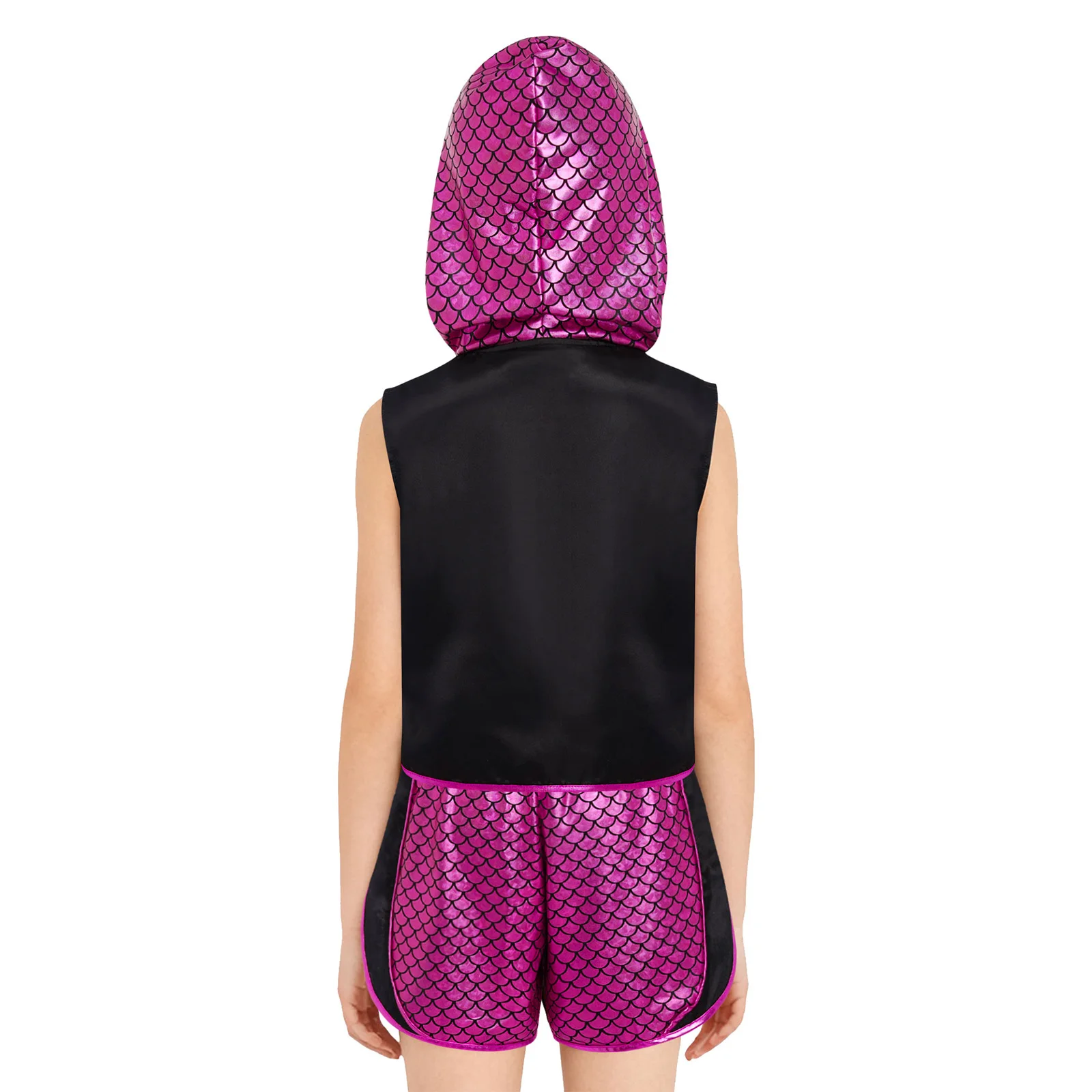 الفتيان الفتيات الملاكمة التدريب الزي الاطفال MMA فنون الدفاع عن النفس زي مقياس السمك أكمام مقنعين سترة + مجموعة تي شيرتات قصيرة للأطفال لحفلة الهالوين