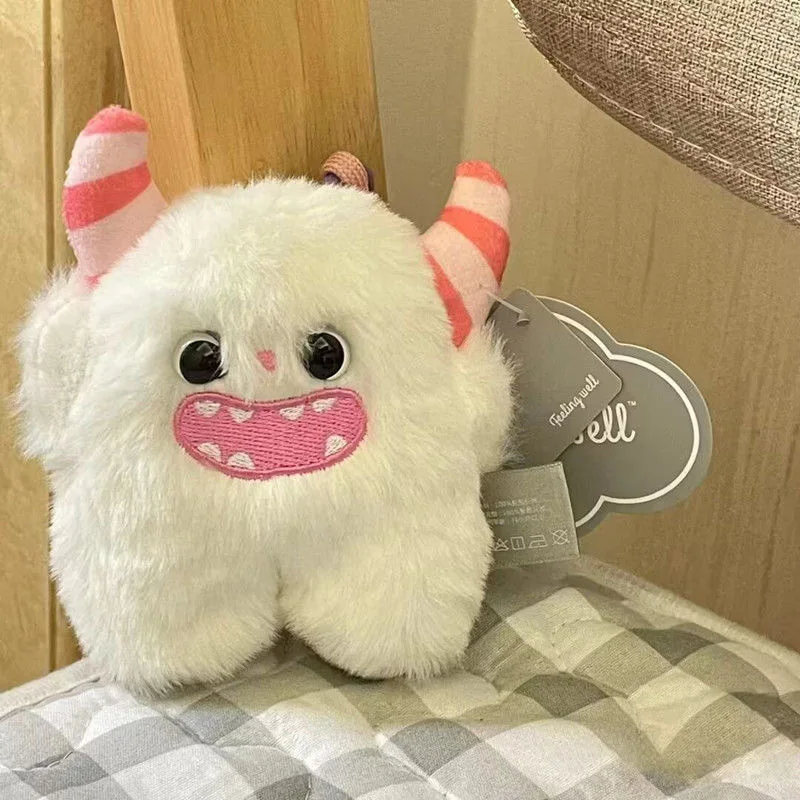 

Кукла 10 см, милый мягкий брелок для ключей, подвески для рюкзака Yeti, аксессуары, декор, подарок, мягкие плюшевые девичьи сердца