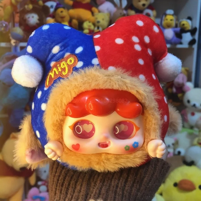 

Новинка 2025, серия Migo Dream Circus, слепая коробка, загадочная коробка, виниловая кукла с лицом, упаковка, подвеска, украшения, модные игровые игрушки, подарки для девочек