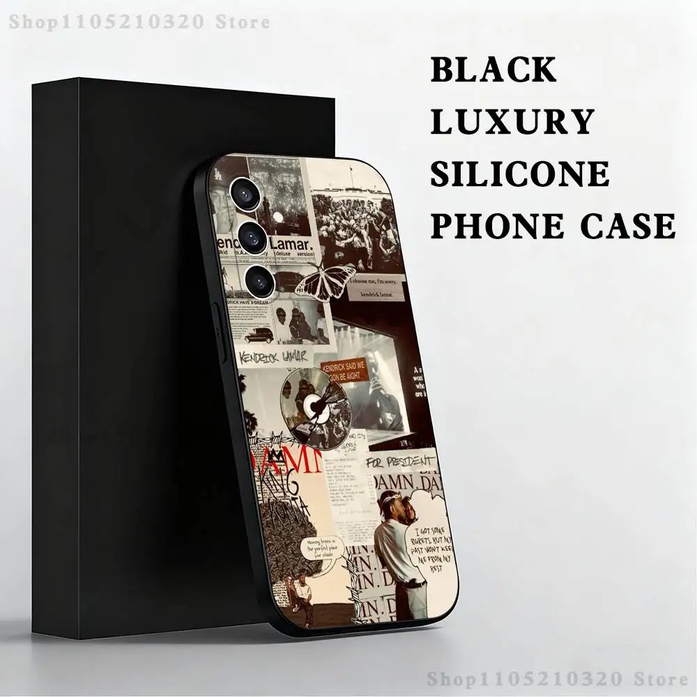 rapper k-kendrick l-lamar Phone Case  For Samsung S 25,24,23,22,30,21,10,9,Ultra,Plus,Lite,FE,4,5 G Black Soft Case