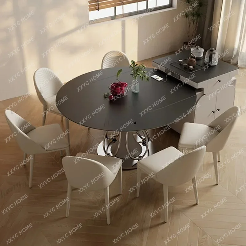 XX Luxury Modern Dining Tables Restaurant Advanced Storage Retro Dining Tables Decoration Indoors Home Furniture