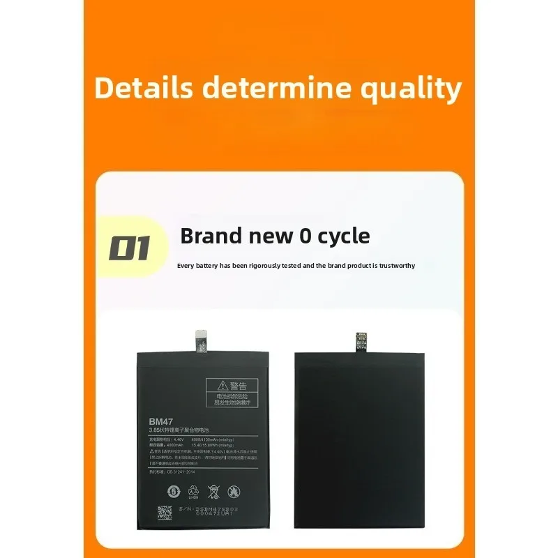 For Xiaomi Redmi Note 2/3/4/5A/6/7/8/9/10/11/12/13/14 Series Phone Battery High Quality Capacity Replacement Bateria  with Tools view 4