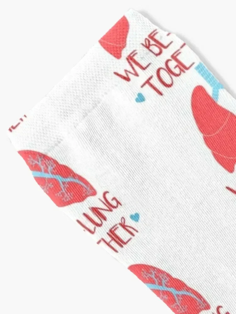 We Be-Lung Together Socks sheer floral Stockings man basketball Mens Socks Women's