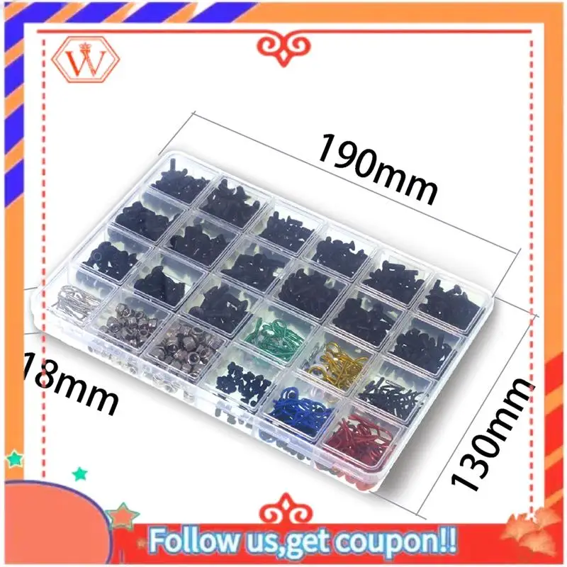 Durable Upgraded RC Car Climbing Car Repair Parts, Hexagonal M3 M4 Screw Kits For Traxxas HPI Arrma SCX10 HSP