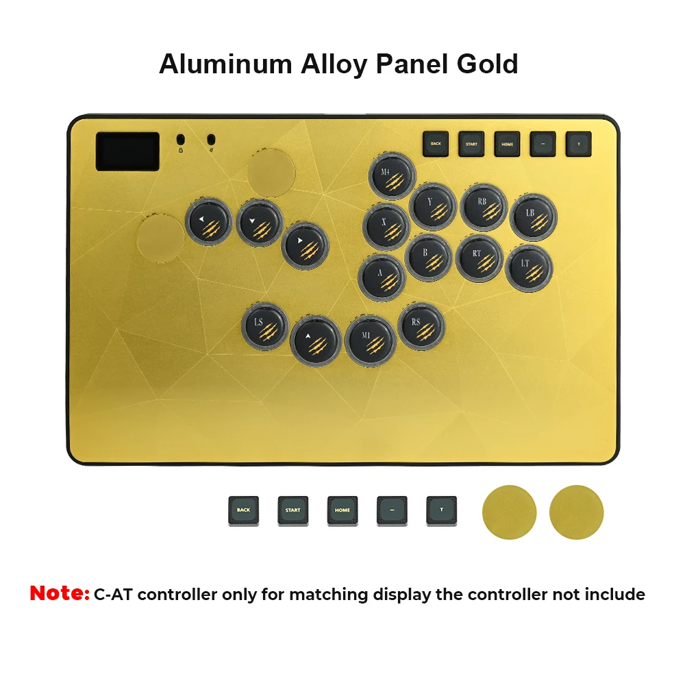 Haute42 C-AT Magnetic Aluminum Alloy Panel With Laser-Etched Diamond Pattern For Hauyepad C-AT Controller Replaceable Panel image 3