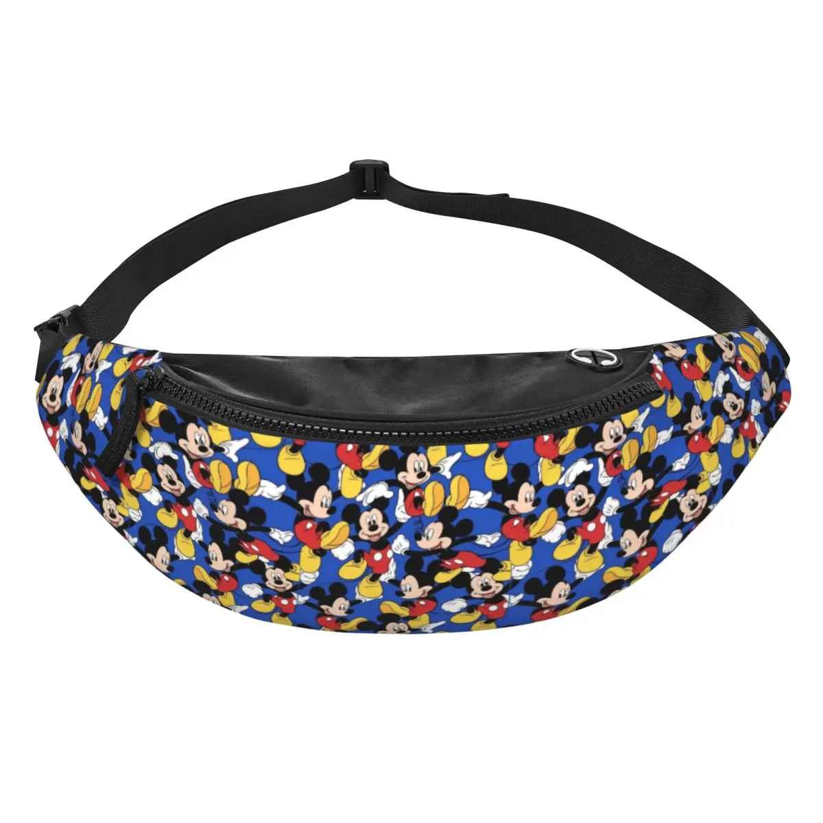 

Поясная сумка-бананка с Микки Маусом в стиле аниме для бега, повседневная, для мужчин и женщин, мультяшная, через плечо, для телефона и денег