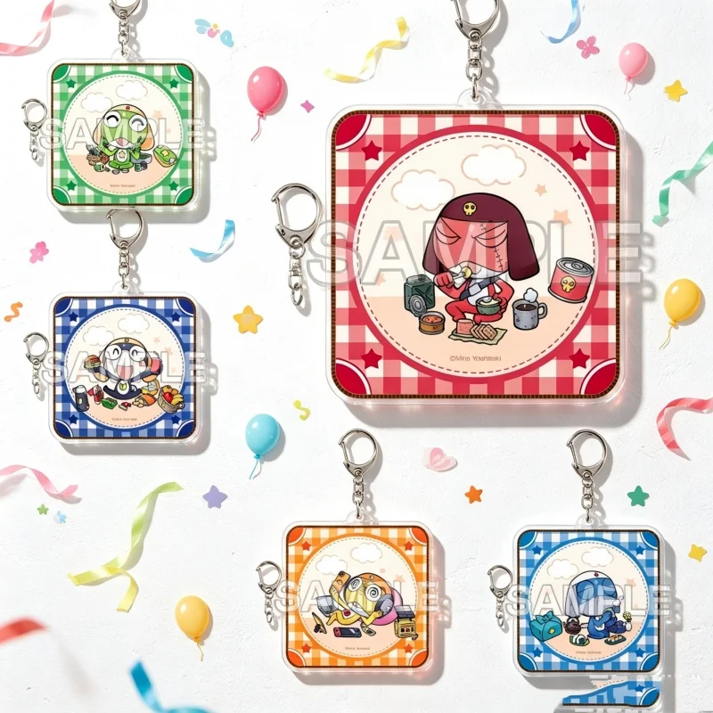 Nuevo Llavero de Acrílico de Anime Keroro Gunsou, Colgante de 6cm de "Kururu", Regalos, Accesorio para Coche, Decoración, Mercancía de Personajes