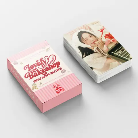 55 개/상자 Kpop 사진 앨범 Lovely Bakeshop SOYEON MIYEON YUQI Lomo 카드 팬용 포토 카드 Collcetion 고품질 HD Postcar