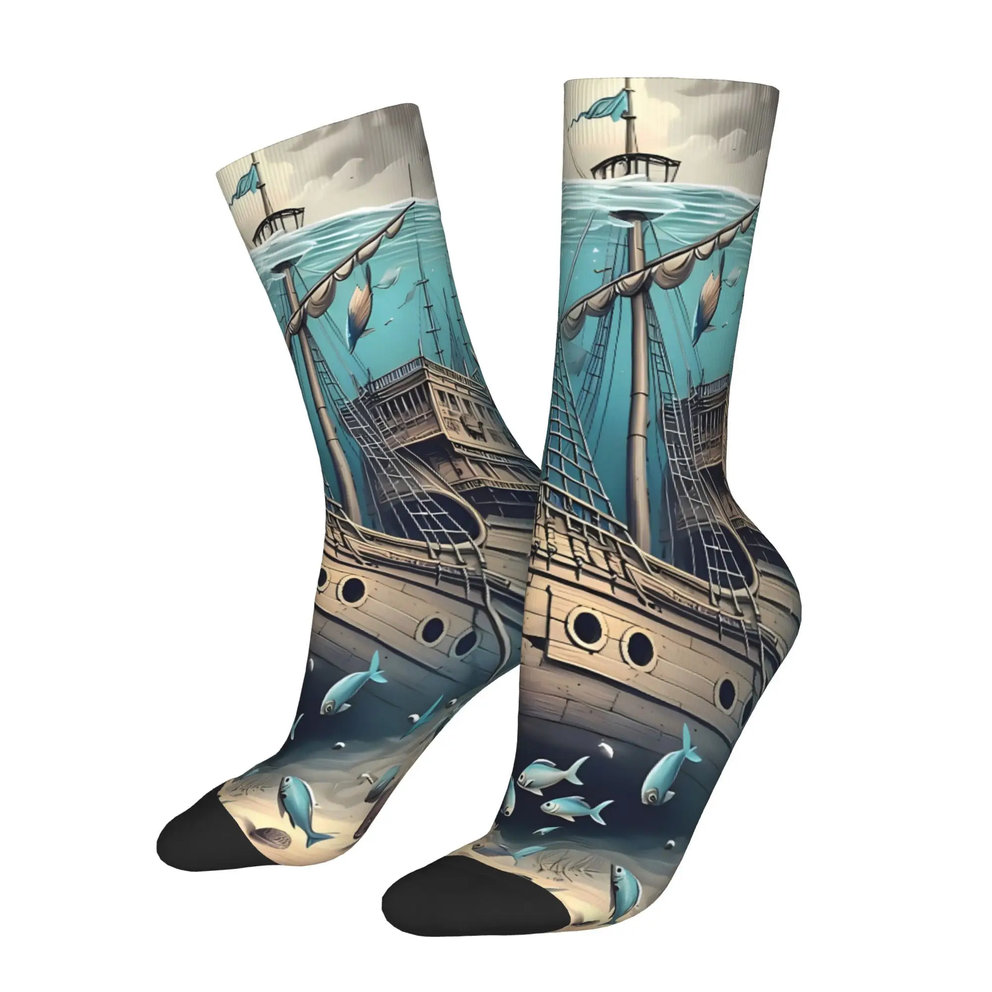 

GHOST SHIP Носки Мужские Мужские Женские Весенние Чулки Полиэстер