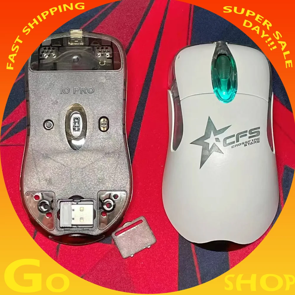 

Новая беспроводная мышь IO1.1 Pro 2,4 г, RGB компьютерный аксессуар для настольного ноутбука, ПК, матовая яркая текстура, USB игровая мышь по индивидуальному заказу