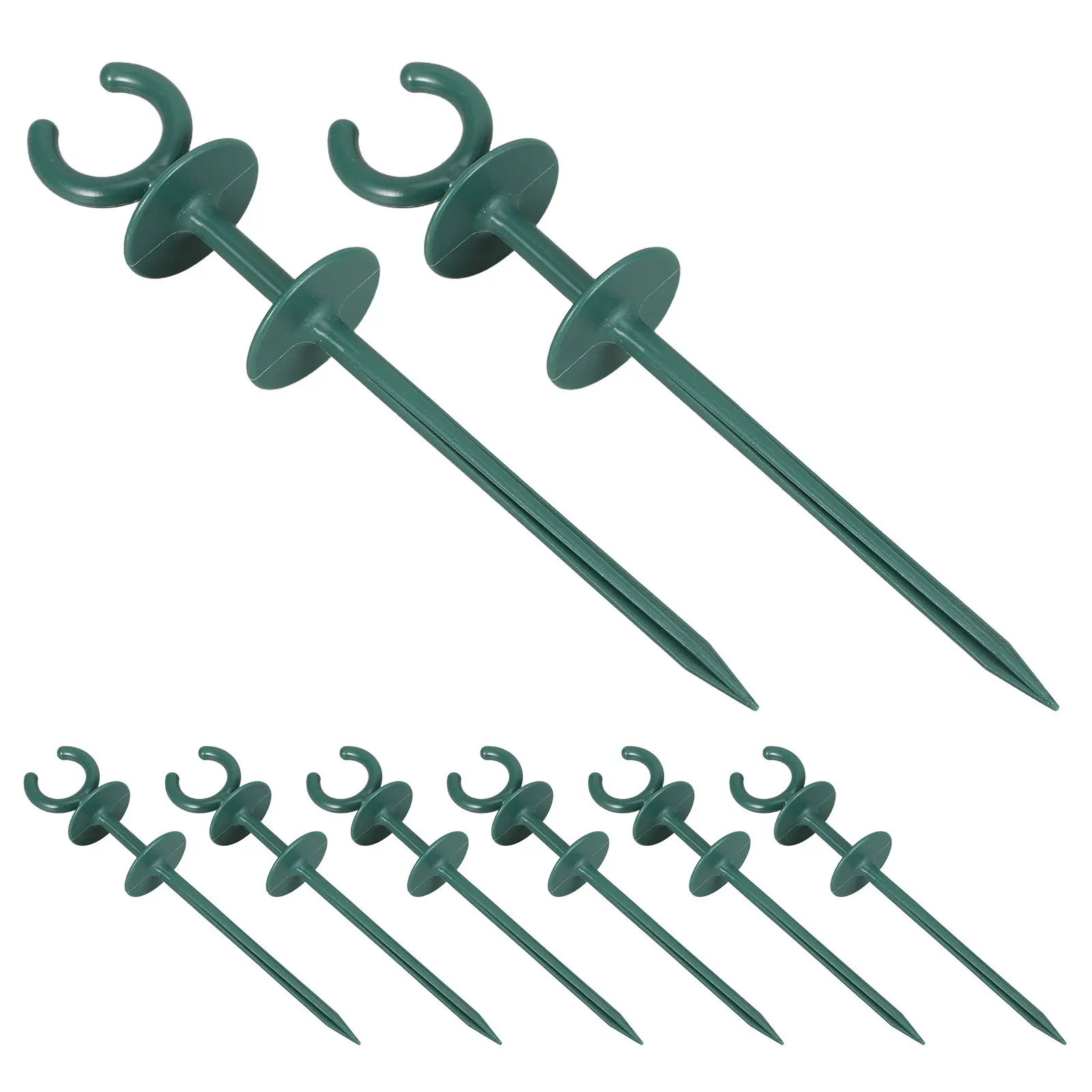 8Pcs Garden Hose Holders Adjustable Plastic Stakes 21.5x4cm Hose Guides for Outside Lawn Garden Plant Protection