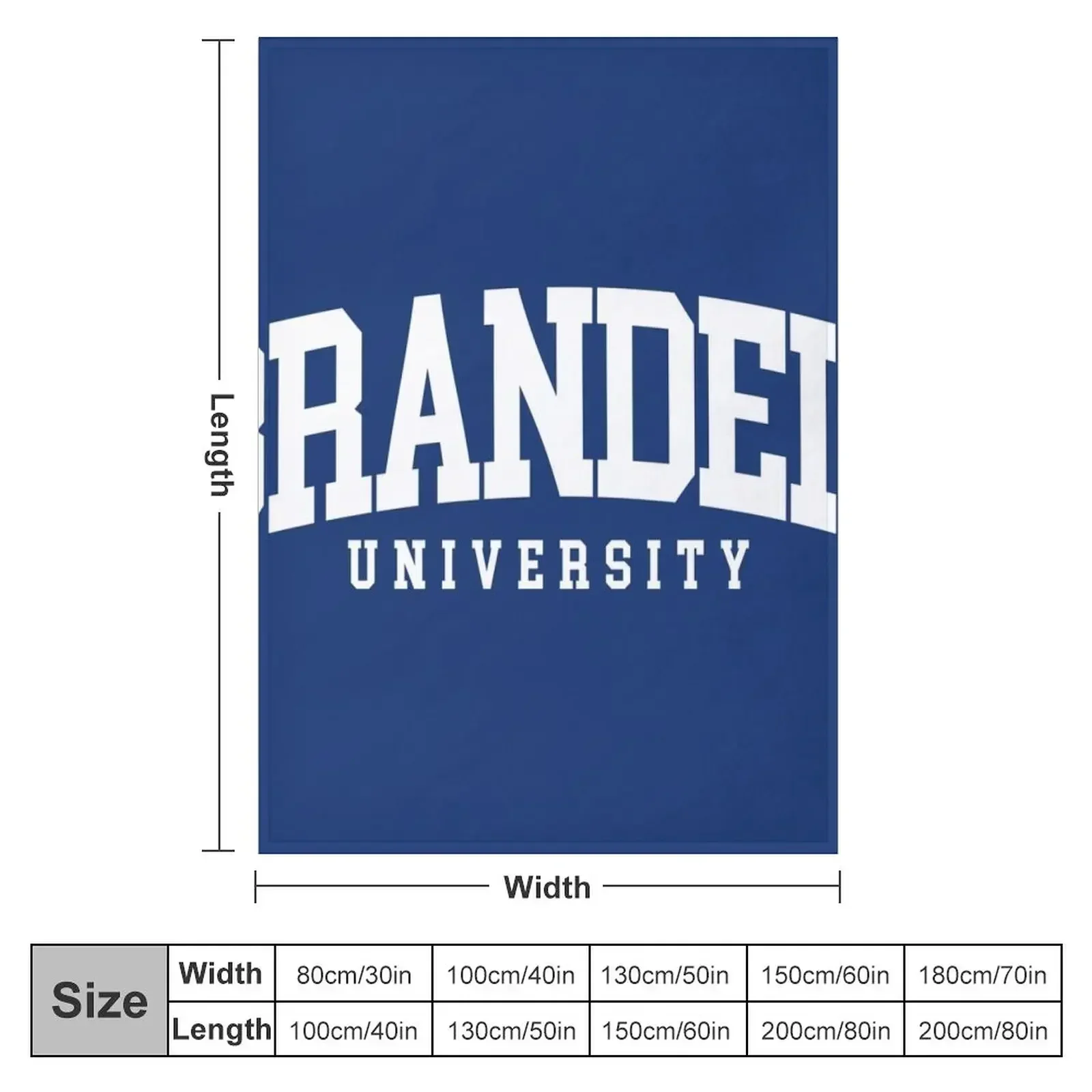 brandeis - college font curved Throw Blanket christmas gifts Single Fashion Sofas Sofa Blankets