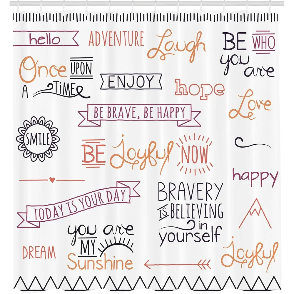 영감을 주는 샤워 커튼: 원단에 기쁨, 자존감, 진정성을 담으세요