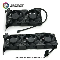 PC VGA COOLER GPU Cooling Fan 8025 PCI GPU Companion 2 Fans & 3 Fans Optional 3 PIN Plug/MOLEX 4Pin Plug