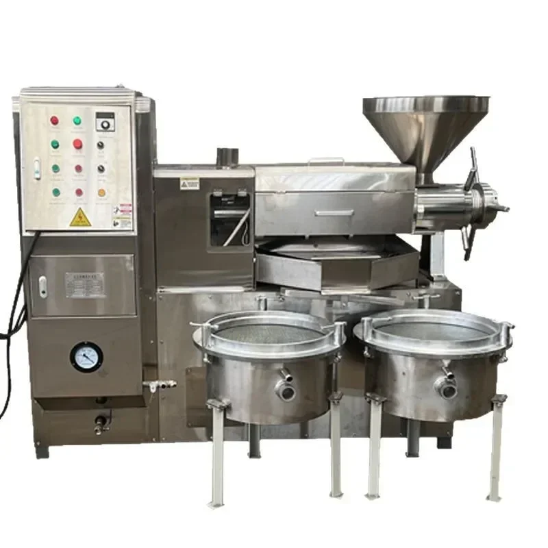 Stainless steel variable frequency oil press, automatic peanut rapeseed flaxseed