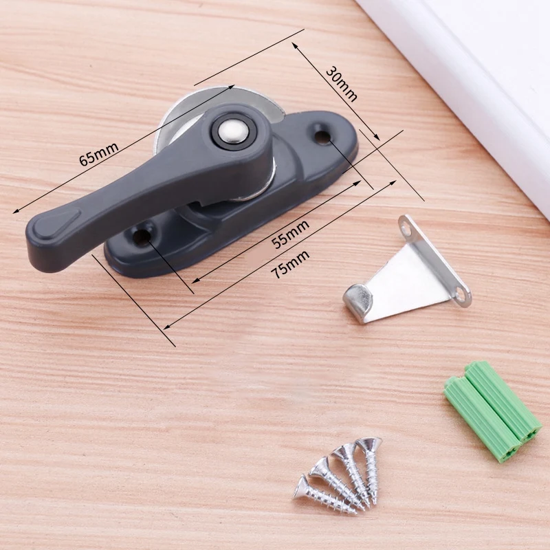 Sliding Door And Window Sash Safety Lock Crescent Type Two-Way Lock