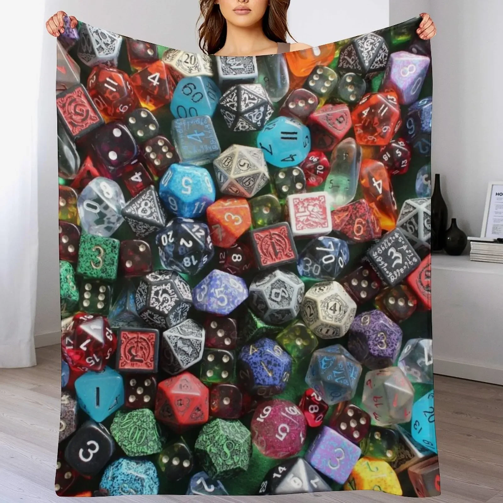 

Dice! Throw Blanket Soft Beds Decorative Beds wednesday Baby Blankets