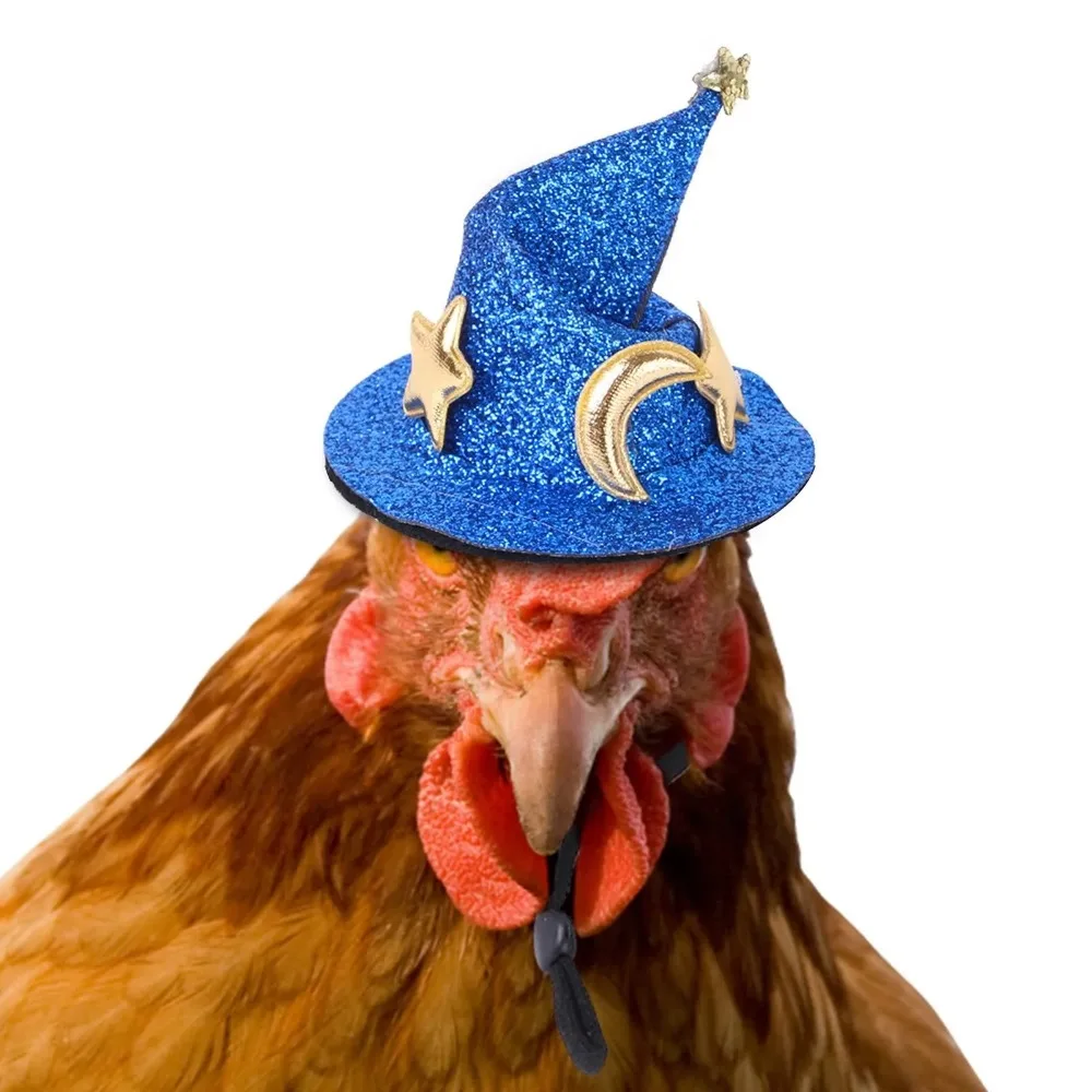 Funny Chicken Hat Mini Hat Chicken Helmets Accessories Feather Top Hat Rooster Duck Parrot Hamster Poultry Fashion Show Clothing