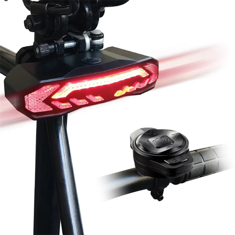 Bicycle Lights 1500mAh IP65 Waterproof USB Rechargeable Bike Tail Light Indicator Wireless Brake Sensing Cycling Road Rear Lamp