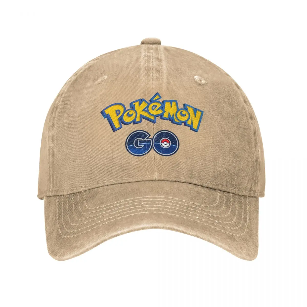 Washed Men's Baseball Cap Pokemon Sticker Trucker Snapback Caps Dad Hat Pocket Monster Pikachu Golf Hats