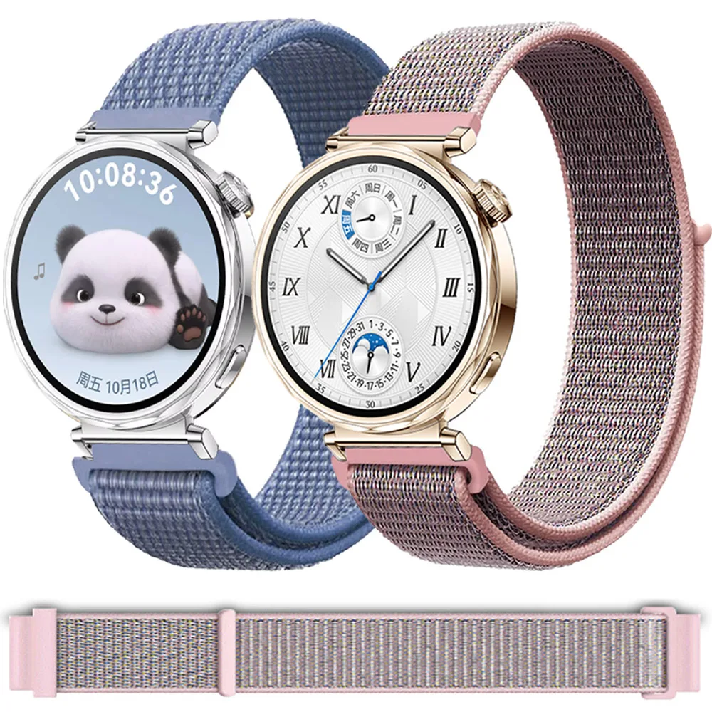 

18mm Nylon Strap for Huawei Watch GT5 Pro 42mm Breathable Wristband for Huawei Watch GT5/GT4 41mm Sport Bracelet Accessories