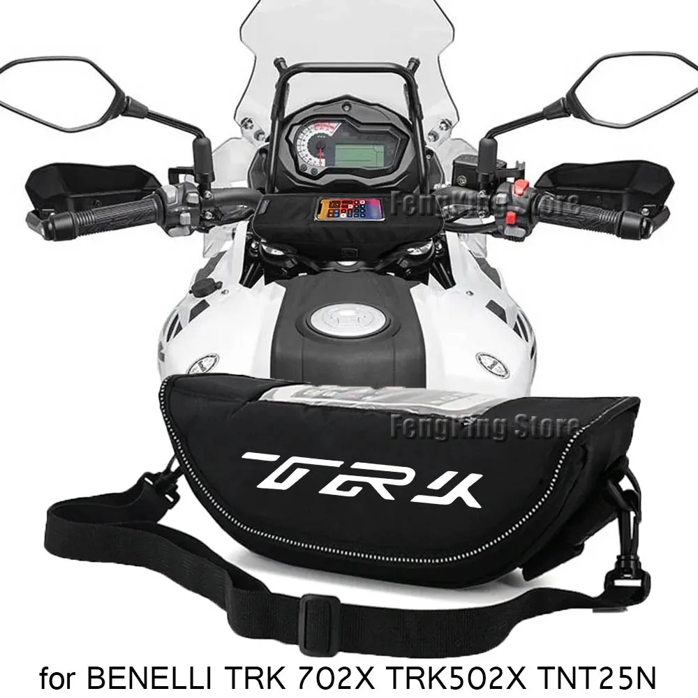 

Motorcycle accessories Waterproof Dustproof Handlebar Storage Bag Compact Pouch for BENELLI TRK 702X TRK502X TNT25N TNT 25N