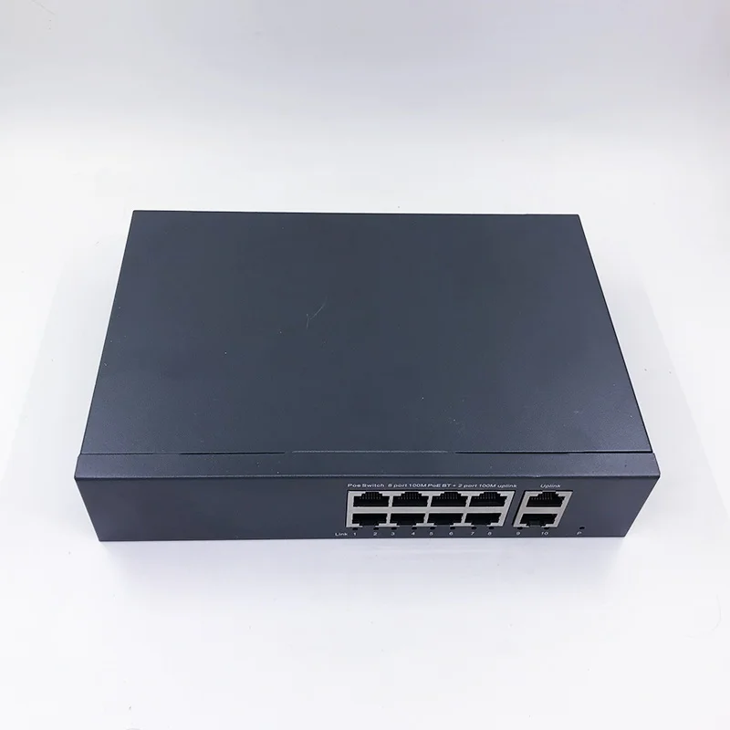 โปรโตคอลมาตรฐาน802.3AF/ที่48V POE OUT/48V Poe Switch 1000 Mbps POE Poort; 1000 Mbps UP Link Poort; Poe สวิทช์ NVR