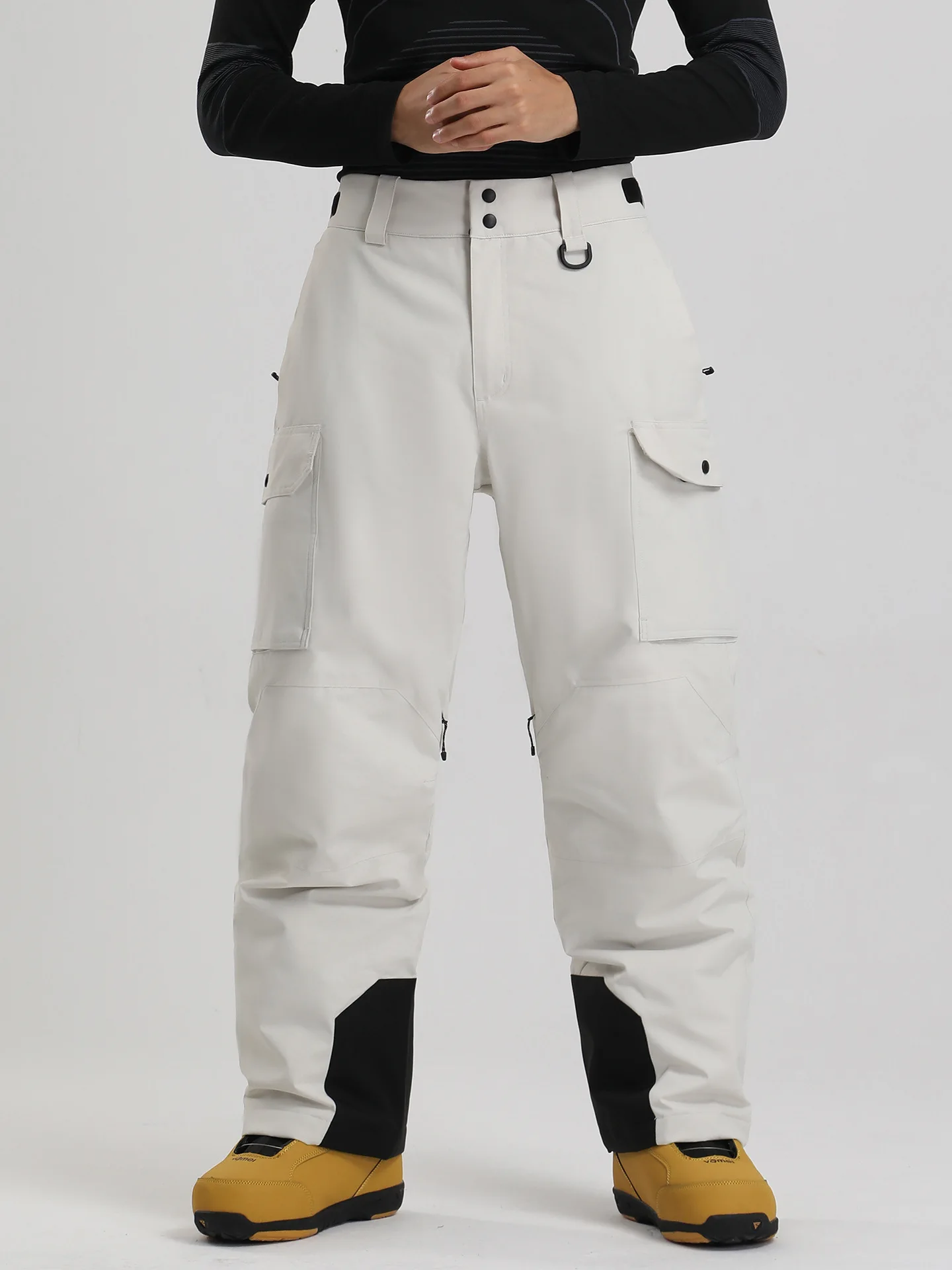 Gsou Snow 2026 Winter Ski Pants Men Women Straight Fit Snowboard Ski Pants Waterproof Windproof Thick Outdoor Snow Trousers