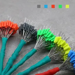 200pcs 6size Soft Float Fishing Bobber Stopper Line Tackle Accessories Transparent Space Beans Fishing Supply High Concentricity