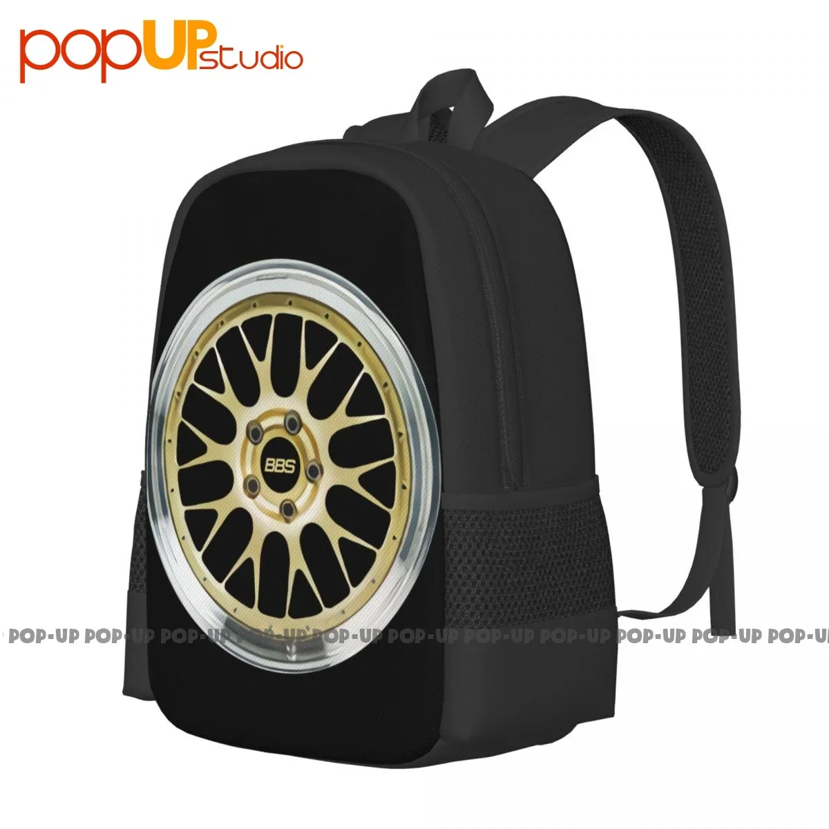 Bbs Lm Wheel Rim Sport Racing Backpack Large Capacity School Creative Shopping Bag Outdoor Running