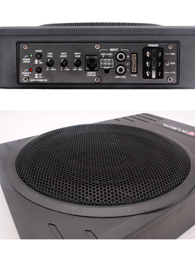Wholesale 10-inch 600W High-power Car Audio Subwoofer 12V Universal Pure Bass Ultra-thin Bass Car Modified Ultra-thin Cannon