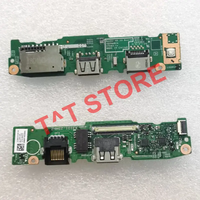 original For Dell Inspiron 14 5480 5482 5485 5488 Laptop Power Button USB Port SD Card Reader RJ45 board M1K2R  free shipping