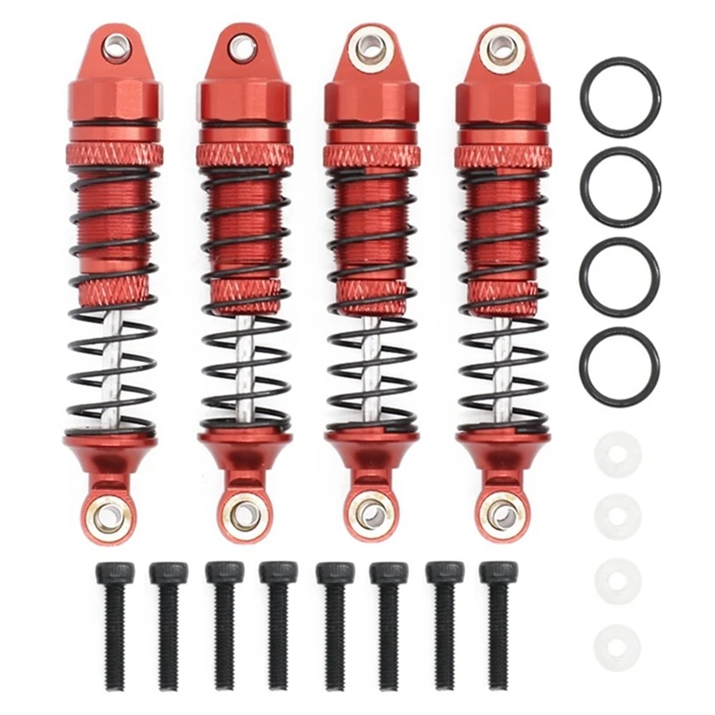 4Pcs Metal Front And Rear Shock Absorber For Traxxas Latrax Teton Desert Prerunner SST 1/18 RC Truck Car Upgrade Parts