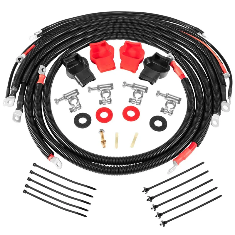 

Car Battery Cables Wire kit Fit for Dodge RAM Truck Gen 3 2003-2007 5.9L 24 Valve Cummins Diesel Straight Starter Lug